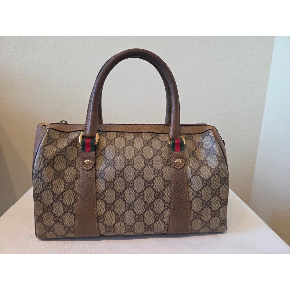 Gucci GG Supreme Boston Bag Vintage Accessoire Collection line Italy Ophidia